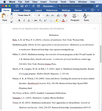 APA formatted reference